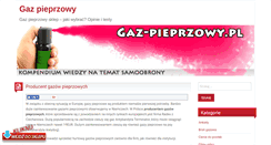Desktop Screenshot of gaz-pieprzowy.pl
